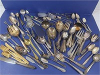Lot of Plated Silverware w/Some Sterling