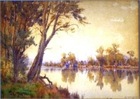 Alfred J. Coffey (1869-1950) River Scene