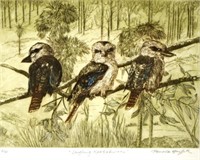 Pamela A. Griffith (1943- ) 'Laughing Kookaburras'