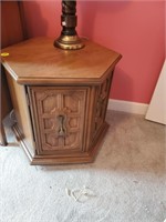OCTAGON END TABLE - WITH STORAGE