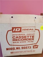IDEAL CASSETTE RECORDER IN BOX