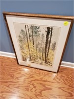 FRAMED LITHOGRAPH WITH COA