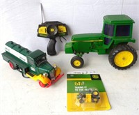 Lot of 3/ Ertl Tractors / Hess Truck