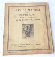 JD Service Manual Power Lifts ABG Tractors