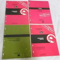Lot of 4 JD Manuals Snowmobile