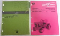 Pair of JD Manuals Operator /Parts 140 Hydro