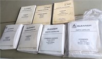 large lot of  AC Gleaner Combine manuals