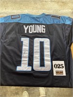 NFL Vince Young Autographed Jersey