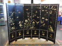 Curved Asian Room Partition - 6 Panel