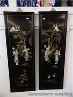Pair of Asian Panels - Mother of Pearl