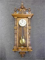 Antique Wall Clock - Works!