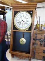 Antique Wall Clock w/Key