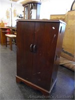 Vintage Large Capacity Sewing Cabinet