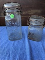 Antique Atlas PURE LUCK Clover Canning Jars