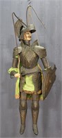 Antique Continental Rod Puppet Knight Marionette