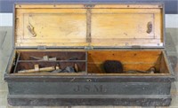 Antique Carpenter's Box With Tools