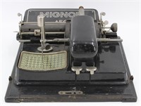 Aeg Mignon Index Typewriter With Case