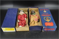 Effanbee Clippo And Lucifer Marionettes In Boxes