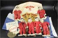 6 Clippo The Clown Marionettes & Clippo Show Tent