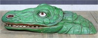 Whimsical Folk Art Carnival Attraction Alligator