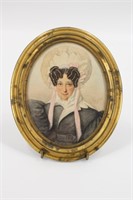 Early 19th C Watercolor Portrait