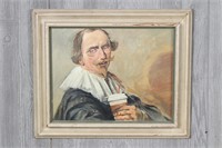 Dutch Old Master Style Caricature Painting