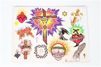 Religious Vincent A. Myers Tattoo Flash