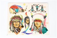 Native American Tattoo Flash by Kari