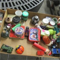 Miniature jars and bottles, small toys