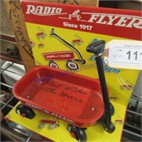 Radio flyer little red wagon, signed by Leo Greco