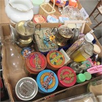 Assorted small tins & misc