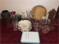 Vases, & Glassware