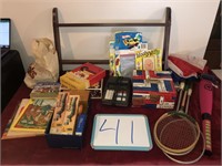 Games, Badminton, & Shelf