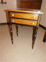 2 DRAWER SIDE TABLE 29" H X 21" W X 15" D