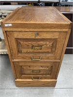 Wood File Cabinet, 2 Drawer, near new