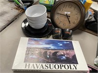 Roundup of service, Clock & Havasuopoly Game