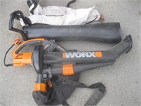 WORX electric blower and vacuum with bagger