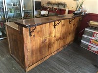 ~8' Black Walnut & Pine Bar