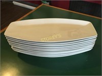 10 Appetizer Plates - 16 x 7