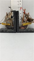 SHIP BOOKENDS 12" COMBINED