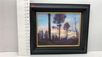11X14 OIL REPRODUCTION BY DARCUS WILLIAMS COA