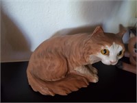 Orange/ White Cat Decor