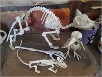 Halloween Animal Skeleton Plastic Decor