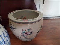 Asian Ceramic Fish Bowl