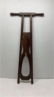 LATE 1800s 34" STANDING WOOD BOOT JACK