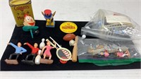VINTAGE CAKE DECORATION AND MISC. LOT