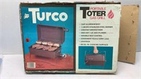TURCO TOTER PORTABLE GAS GRILL IN ORIGINAL BOX