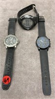 3 MENS LIGHTLY USED WATCHES