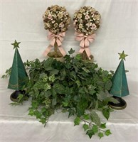Decorative Floral Arrangements and Christmas