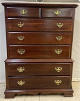 6 Drawer Chest with Cherry Finish 54” Tall 42”